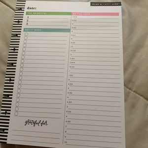 The happy planner filler paper